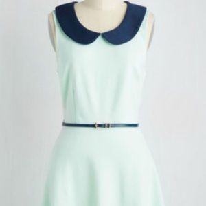 Seafoam Peter Pan collared xs ModCloth dress